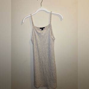 womens tan ribbed body con midi dress!